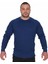 Yeni Pamuklu Kışlık Sweatshirt Koyu Mavi Stilya 4702 3