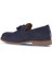 Lacivert Süet Baskılı Erkek Loafer 07MA22152282 4