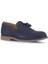 Lacivert Süet Baskılı Erkek Loafer 07MA22152282 2