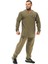 Erkek Haki Pamuklu Rahat Fit Spor Sweatshirt Big Sam 4710 3