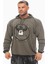 Haki Yeşil Kışlık Kapşonlu Sweatshirt Big Sam 4667 4