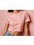 Somon Pembe Kadın Crop Şık Ve Rahat Crop Tshirt Koleksiyonu Renkli Yaz Cropları Ümodern Klasik Sokak Modası Sportif Crop Top Şehirli Kadın Cropları Trend Crop Tişört 3