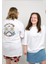 Best Buddies x Dogo Unisex Vegan Beyaz T-Shirt - Daisies Tasarım 3