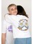 Best Buddies x Dogo Unisex Vegan Beyaz T-Shirt - Daisies Tasarım 4