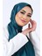 Petrol Harem Scarf Kristal Saten Şal 1