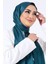 Petrol Harem Scarf Kristal Saten Şal 2
