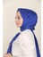 Saks Siyane Scarf Halka Desen Monogram Pamuk Şal 2