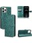 IPhone 12 Için Kılıf Pro Manyetik Toka Deri Cüzdan Kapak Geometrik (Yurt Dışından) 1