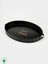 Lemna 37cm Metal Tepsi, Oval Çay Tepsisi, Sunum Tepsisi, Kahve Tepsisi 4