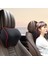 Beyaz Çizgi Stili Araba Başlık Yastığı Boyun Hafıza Bel Destek Pamuk Nefes Alabilen Oto Araba Yastığı Başlık Yastığı Koltuk Yastığı Car Seat Pillow (Yurt Dışından) 3