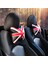 Siyah ve Kırmızı 1 Pc Stili Bmw Mını Cooper Için 1 Adet Araba Yastık Boyun Başlık Pu Deri Evrensel Başlık Minderi Ped Araba Stil Aksesuarları Pamuk (Yurt Dışından) 2