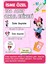 Minnie Mouse Okul Etiketi- Kalem Defter Kitap Etiketi / Isme Özel Etiket - 186 Adet- E006 1