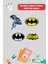 Okul Etiketi/ Kalem Defter Kitap /isme Özel Etiket Seti -186 Adet -Batman Temalı - E015 2