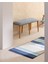 Rocasson Saçaklı Dokuma Kilim - 60X100 cm - Lacivert/mavi 1