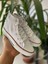 Beyaz Uzun Keten Sneaker Cnv Spor Ayakkabı Günlük Snekaer 2