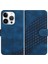 IPhone 13 Için Kılıf Pro Max Darbeye Deri Kılıf Geometrik Desen Kartı (Yurt Dışından) 1
