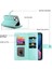 IPhone 13 Mini Çok Fonksiyonlu Kart Yuvaları Bilek Kayışı Cüzdan Için Flip Case (Yurt Dışından) 5