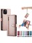 IPhone 15 Bilek Kayışı Kickstand Çok Fonksiyonlu Kart Yuvaları Için Flip Case (Yurt Dışından) 3