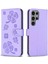 Samsung Galaxy S24 Ultra 5g Çok Renkli Pu Deri Yonca Için Flip Case (Yurt Dışından) 5