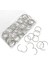 60 Pcs Gevşek Yaprak Bağlayıcı Halkaları 1 Inç Ofis Kitap Halkaları, Nikel Kaplama Çelik Bağlayıcı Halkaları, Anahtar Halkaları, Metal Kitap Halkaları (Yurt Dışından) 1