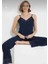Ip Askılı Dantel Detaylı Pijama Takımı 1