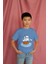 Erkek Çocuk Pamuk Gemi Baskılı Kısa Kol Tshirt 3
