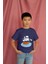 Erkek Çocuk Pamuk Gemi Baskılı Kısa Kol Tshirt 3