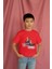 Erkek Çocuk Pamuk Ice Skating Baskılı Kısa Kol Tshirt 3