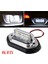 Üniversal Plaka Lambası 6 LED Güçlü Işık Su Geçirmez Krom Araç Plaka Işığı Ultra Parlak Oto Aydınlatma 12/24V 2 Adet 2