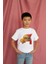 Erkek Çocuk Pamuk Hamburger Baskılı Kısa Kol Tshirt 3
