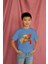 Erkek Çocuk Pamuk Hamburger Baskılı Kısa Kol Tshirt 3