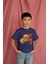 Erkek Çocuk Pamuk Hamburger Baskılı Kısa Kol Tshirt 3
