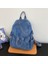 Erkekler ve Kadınlar Için Yıkanmış Denim Sırt Çantası Büyük Kapasiteli Çok Amaçlı Omuz Crossbody Çanta Rahat Küçük Sırt Çantası (Yurt Dışından) 1