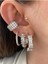 3 Sıra Yarı Zirkon Taşlı Kadın Earcuff Kıkırdak Küpe 1