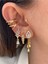 Zirkon Taşlı Çapraz Kadın Earcuff Kıkırdak Küpe 1
