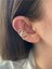 Zirkon Taşlı Kelebek Çift Taraflı Kadın Earcuff Kıkırdak Küpe 3