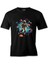 Astronot - Gezegenlere Yolculuk Siyah Erkek Tshirt 1