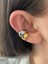 Çift Renkli Halka Kadın Earcuff Kıkırdak Küpe 5