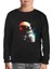 Uzayın Renkleri - Astronot Siyah Çocuk Sweatshirt 1
