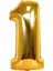 ^^ 34 Inç " 1 " * Gold * Renk Rakam Folyo Balon 1