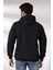 Şardonlu Kapüşonlu Sweatshirt 19125 Siyah 4