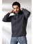 Şardonlu Kapüşonlu Sweatshirt 19125 Antrasitmelanj 2