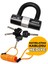 780MV 10X10 cm Boy 12 mm Çapında Motosiklet Disk Kilidi Kelepçeli Çelik U-Bar 3