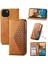 IPhone 15 Için Flip Case Artı El Kayışı Eşkenar Dörtgen Şekli Standı Cüzdan Günlük (Yurt Dışından) 1