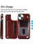 Kart Tutucu Çift Manyetik ile IPhone 15 Için Cüzdan Kılıf Pu Deri (Yurt Dışından) 3
