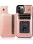 Kart Tutucu Kartı ile IPhone 12 Pro Çift Manyetik Toka Için Cüzdan Kılıf (Yurt Dışından) 3