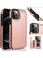 Kart Tutucu Kartı ile IPhone 12 Pro Çift Manyetik Toka Için Cüzdan Kılıf (Yurt Dışından) 5