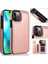 Kart Tutucu Toka ile IPhone 14 Pro Kart Yuvaları Pu Deri Için Cüzdan Kılıf (Yurt Dışından) 1