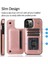 Kart Tutucu Toka ile IPhone 14 Pro Kart Yuvaları Pu Deri Için Cüzdan Kılıf (Yurt Dışından) 4