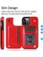 Kart Tutucu Toka ile IPhone 14 Pro Kart Yuvaları Pu Deri Için Cüzdan Kılıf (Yurt Dışından) 5